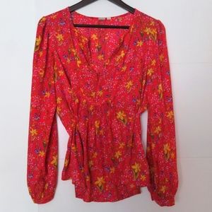 GAP flower blouse, size L